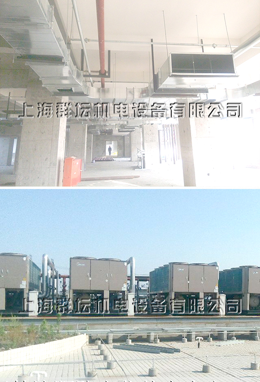 三林濟陽路文化體育中心中央空調施工細節